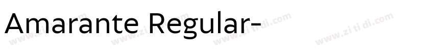 Amarante Regular字体转换 Amarante Regular字体转换